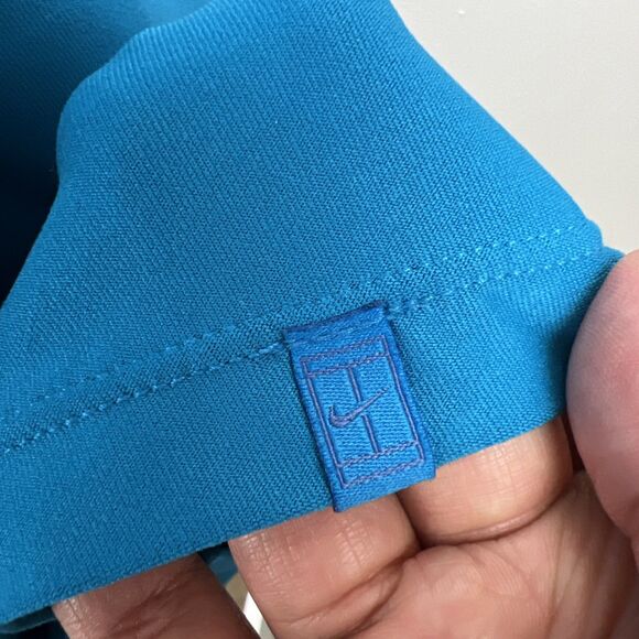 Nike Dri-Fit Dress Women Large Blue Stretch Sleeveless Athletic Tennis Golf Mini - Picture 9 of 12